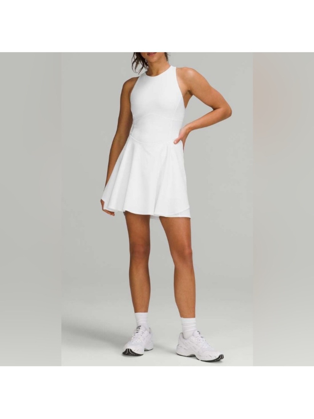 lululemon athletica White Sleeveless Tennis Dress
